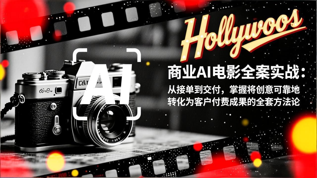商业AI电影全案实战：从接单到交付，掌握将创意可靠地转化为客户付费成果的全套方法论-紫橙资源网