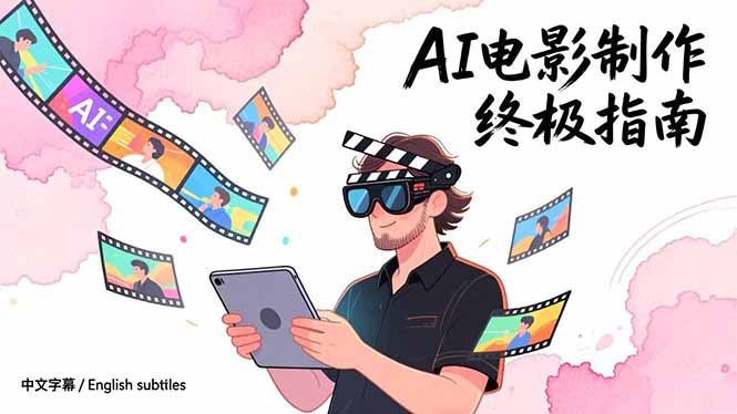 AI电影制作终极指南：从创意到成片，系统掌握智能影视全流程实战课（中英字幕）-紫橙资源网