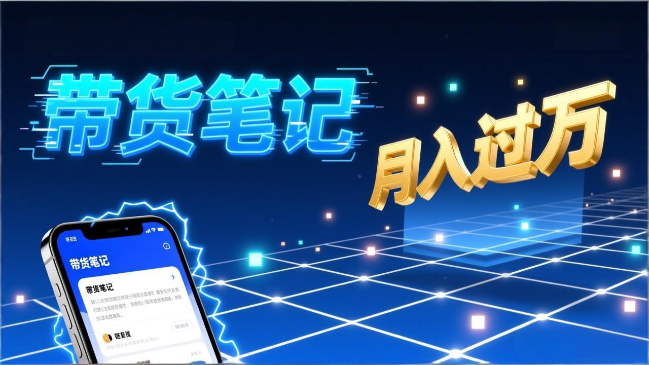 小红书爆款笔记带货实战:拆解封面标题正文全要素,手把手教你单篇笔记带货月入过万-紫橙资源网