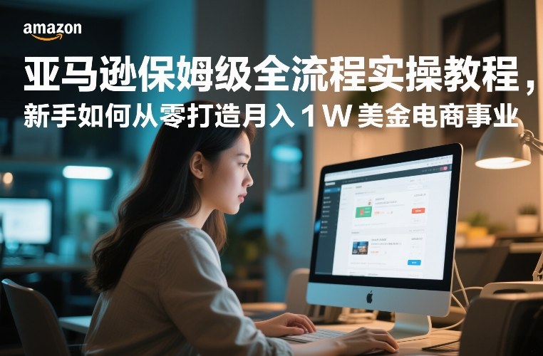 亚马逊保姆级全流程实操教程,新手如何从零打造月入1W美金电商事业-紫橙资源网