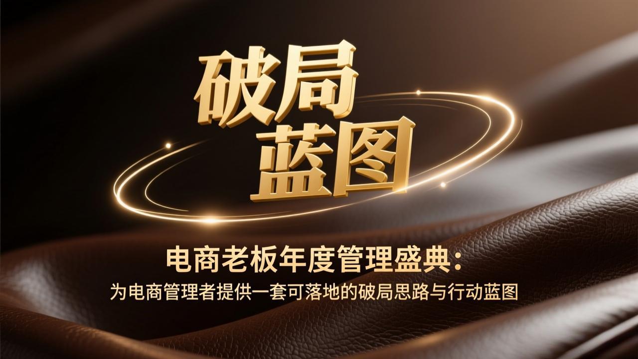 电商老板年度管理盛典：为电商管理者提供一套可落地的破局思路与行动蓝图-紫橙资源网