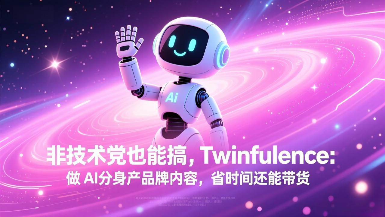 非技术党也能搞!Twinfluence:做 AI 分身产品牌内容,省时间还能带货-紫橙资源网