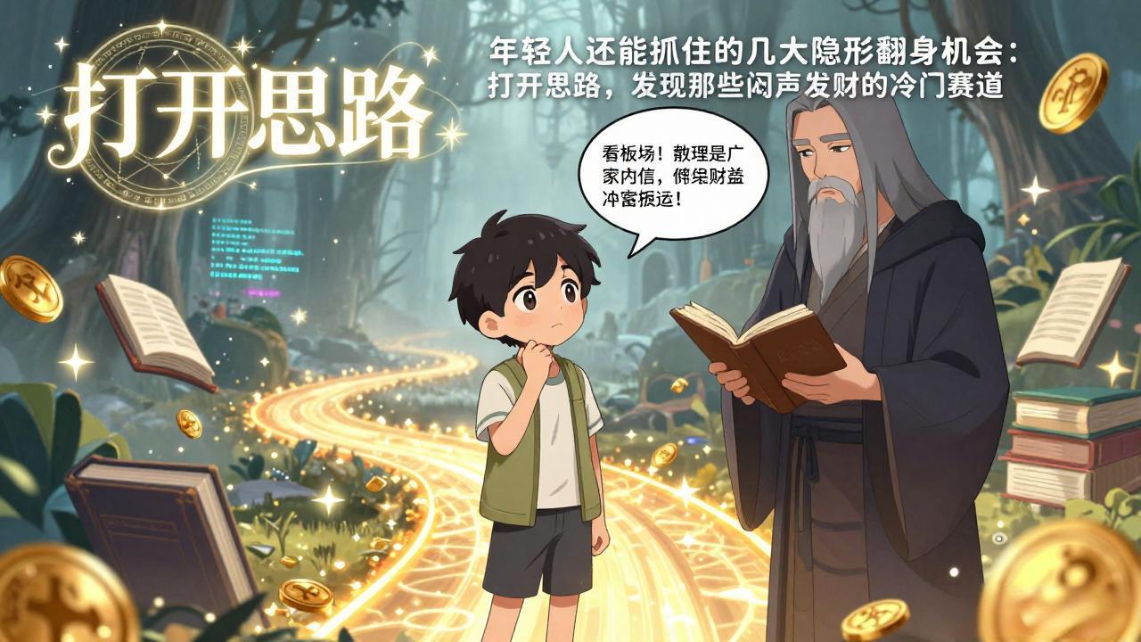 付费文1+2:年轻人还能抓住的几大隐形翻身机会:打开思路,发现那些闷声发财的冷门赛道-紫橙资源网