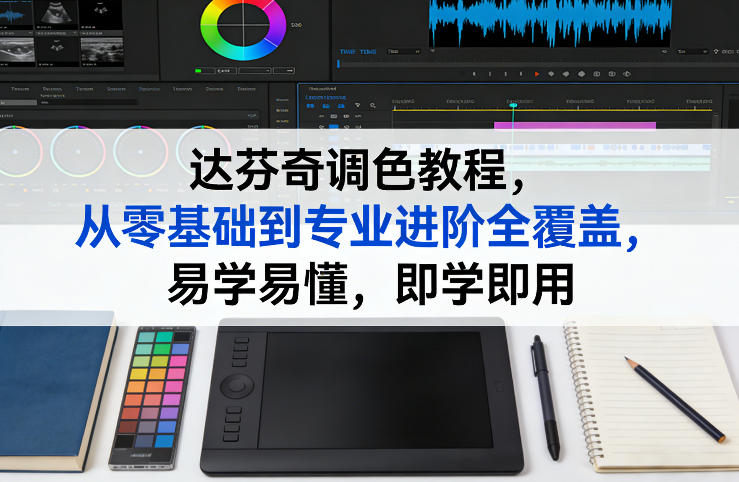 达芬奇调色教程,从零基础到专业进阶全覆盖,易学易懂,即学即用-紫橙资源网