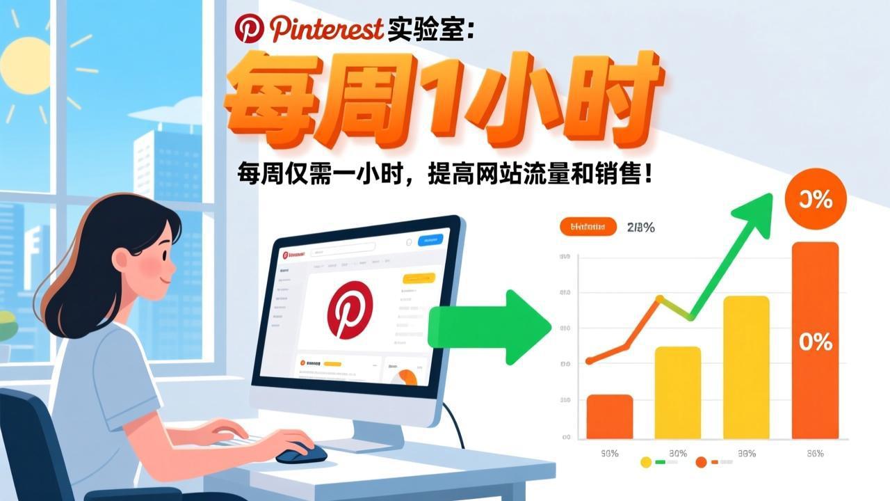 Pinterest实验室:每周仅需一小时,提高网站流量和销售!-紫橙资源网