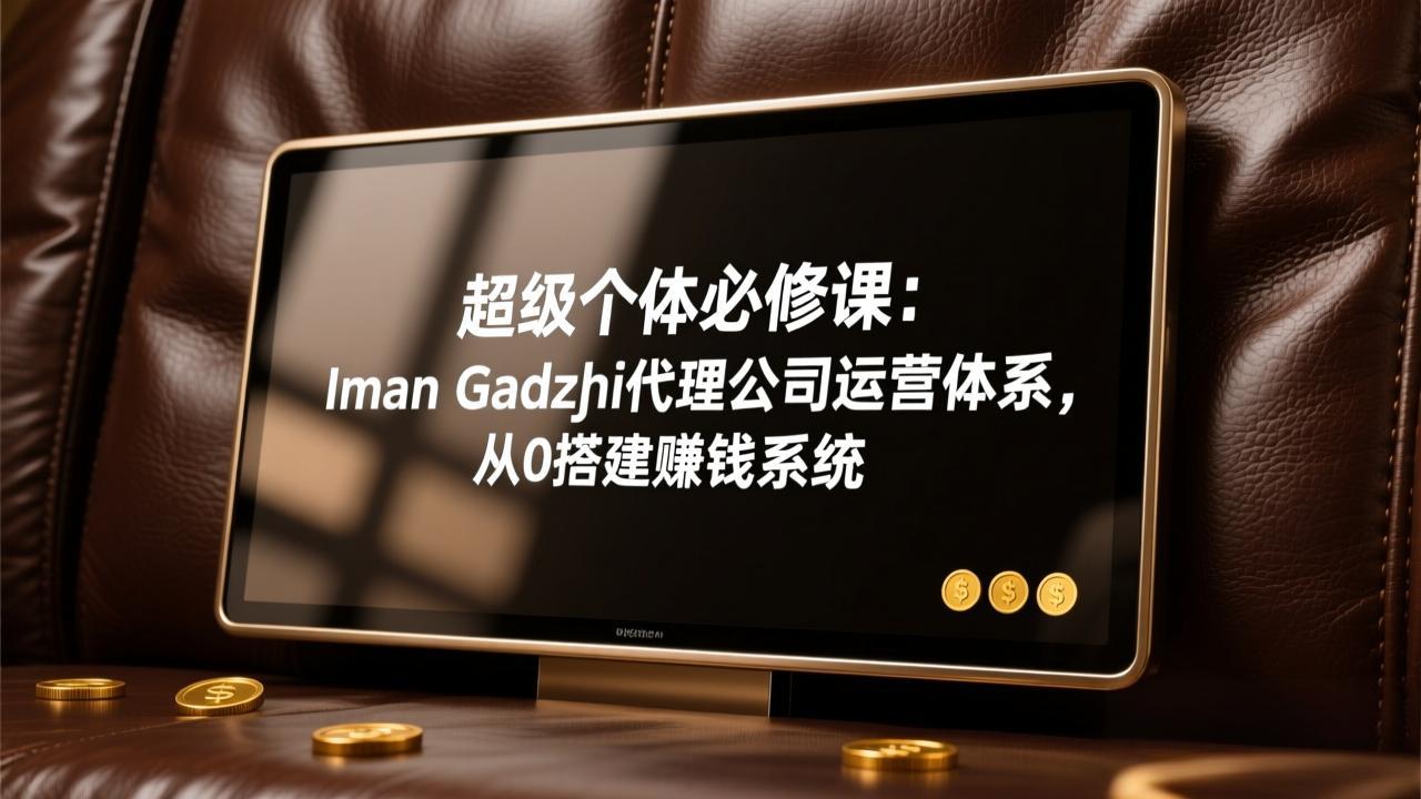 超级个体必修课:Iman Gadzhi代理公司运营体系,从0搭建赚钱系统-紫橙资源网