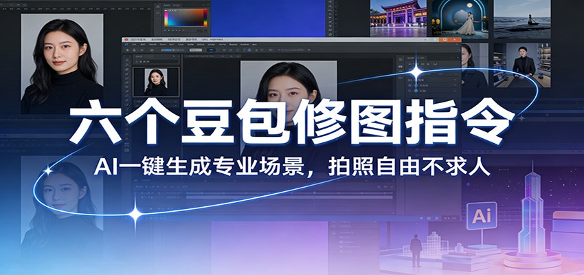 六个豆包修图指令:AI 一键生成专业场景,拍照自由不求人-紫橙资源网