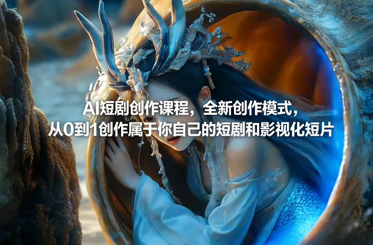 AI短剧创作课程，全新创作模式，从0到1创作属于你自己的短剧和影视化短片-紫橙资源网