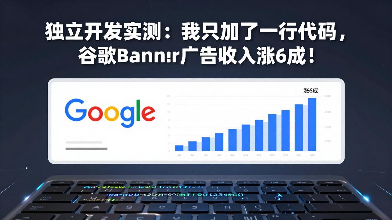 付费文章：独立开发实测：我只加了一行代码，谷歌Banner广告收入涨6成！ - 中创网