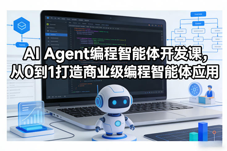 AI Agent编程智能体开发课,从0到1打造商业级编程智能体应用-紫橙资源网