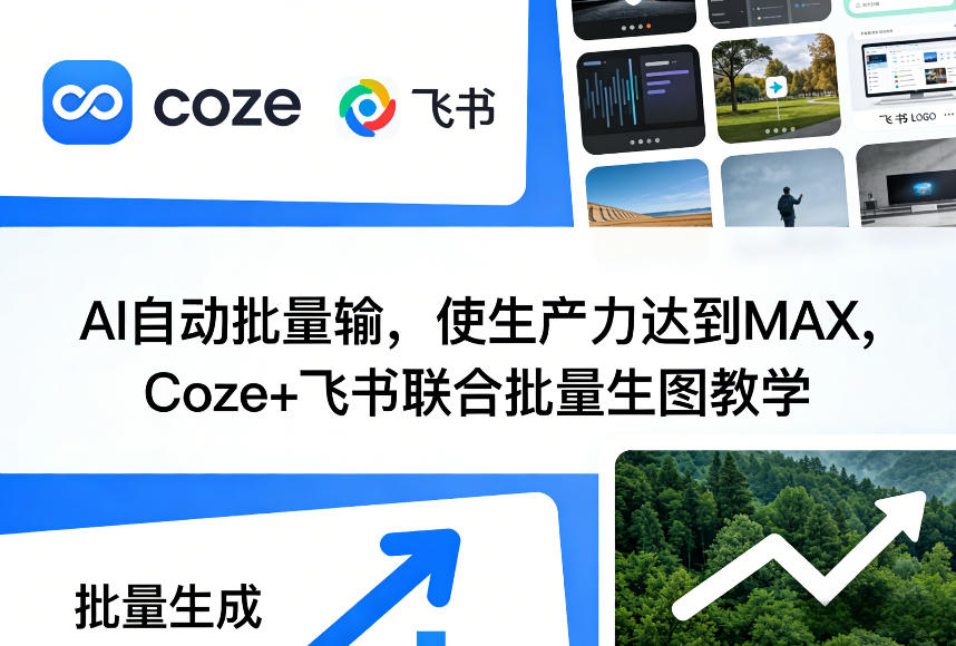 AI自动批量输,使生产力达到MAX,Coze+飞书联合批量生图教学-紫橙资源网