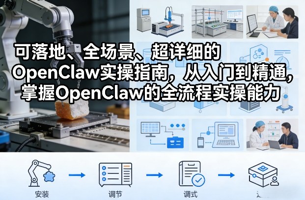 可落地、全场景、超详细的OpenClaw实操指南,从入门到精通,掌握OpenClaw的全流程实操能力-紫橙资源网