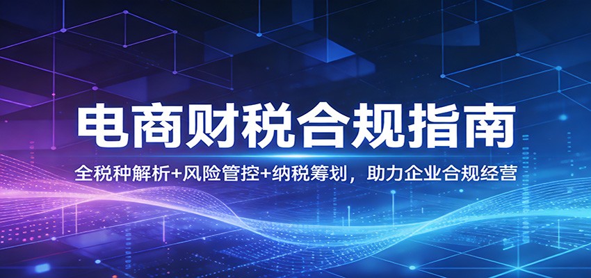 电商财税合规指南：全税种解析+风险管控+纳税筹划，助力企业合规经营-紫橙资源网