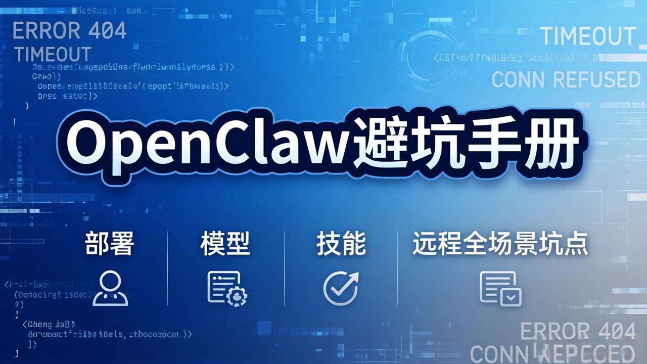 OpenClaw避坑手册:部署+模型+技能+远程全场景坑点,一次性给你说全,少走弯路-紫橙资源网