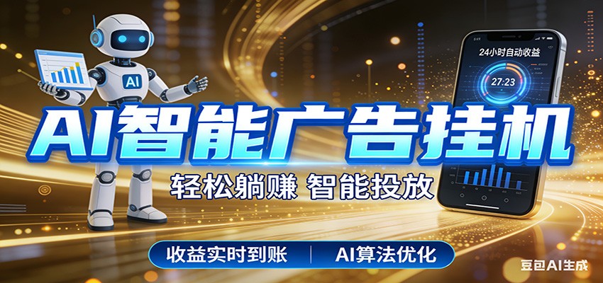 智能广告挂机新时代,利用碎片化时间实现稳定被动收益,AI帮你持续盈利-紫橙资源网