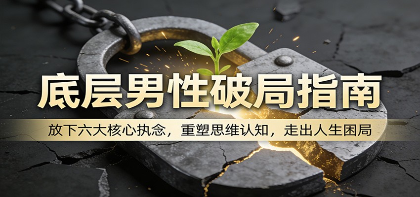 底层男性破局指南:放下六大核心执念,重塑思维认知,走出人生困局-紫橙资源网