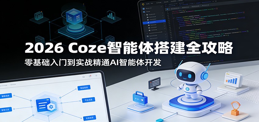 2026 Coze智能体搭建全攻略:零基础入门到实战精通AI智能体开发-紫橙资源网