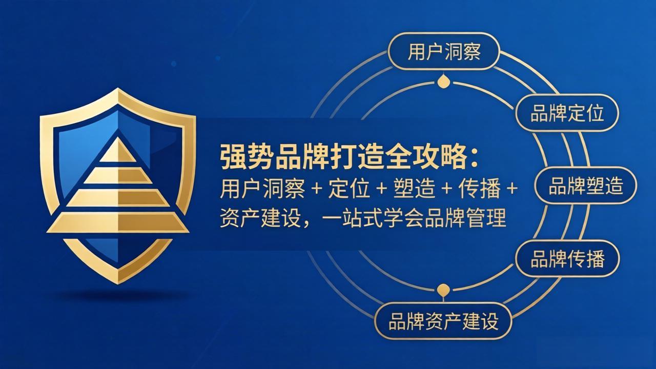 强势品牌打造全攻略:用户洞察 + 定位 + 塑造 + 传播 + 资产建设,一站式学会品牌管理-紫橙资源网