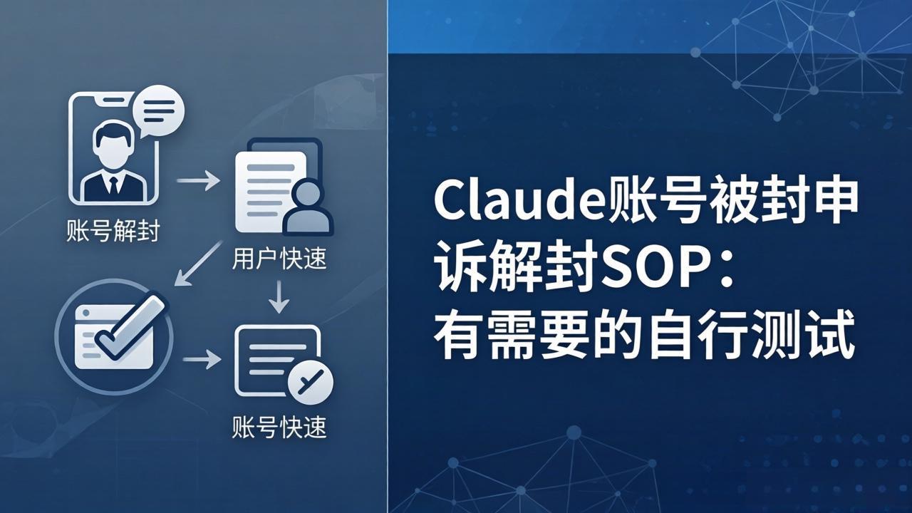 Claude账号被封申诉解封SOP:有需要的自行测试-紫橙资源网