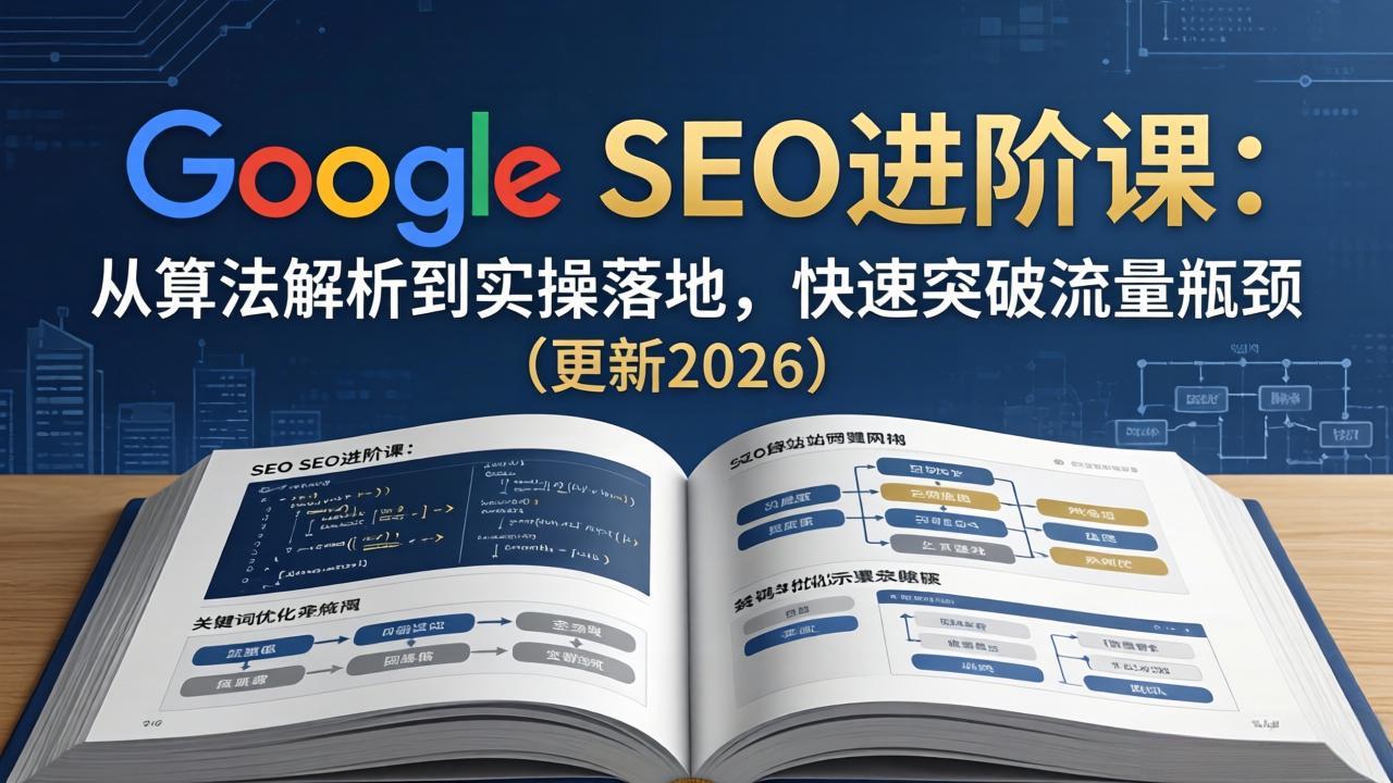 Google SEO进阶课：从算法解析到实操落地，快速突破流量瓶颈（更新2026）-紫橙资源网