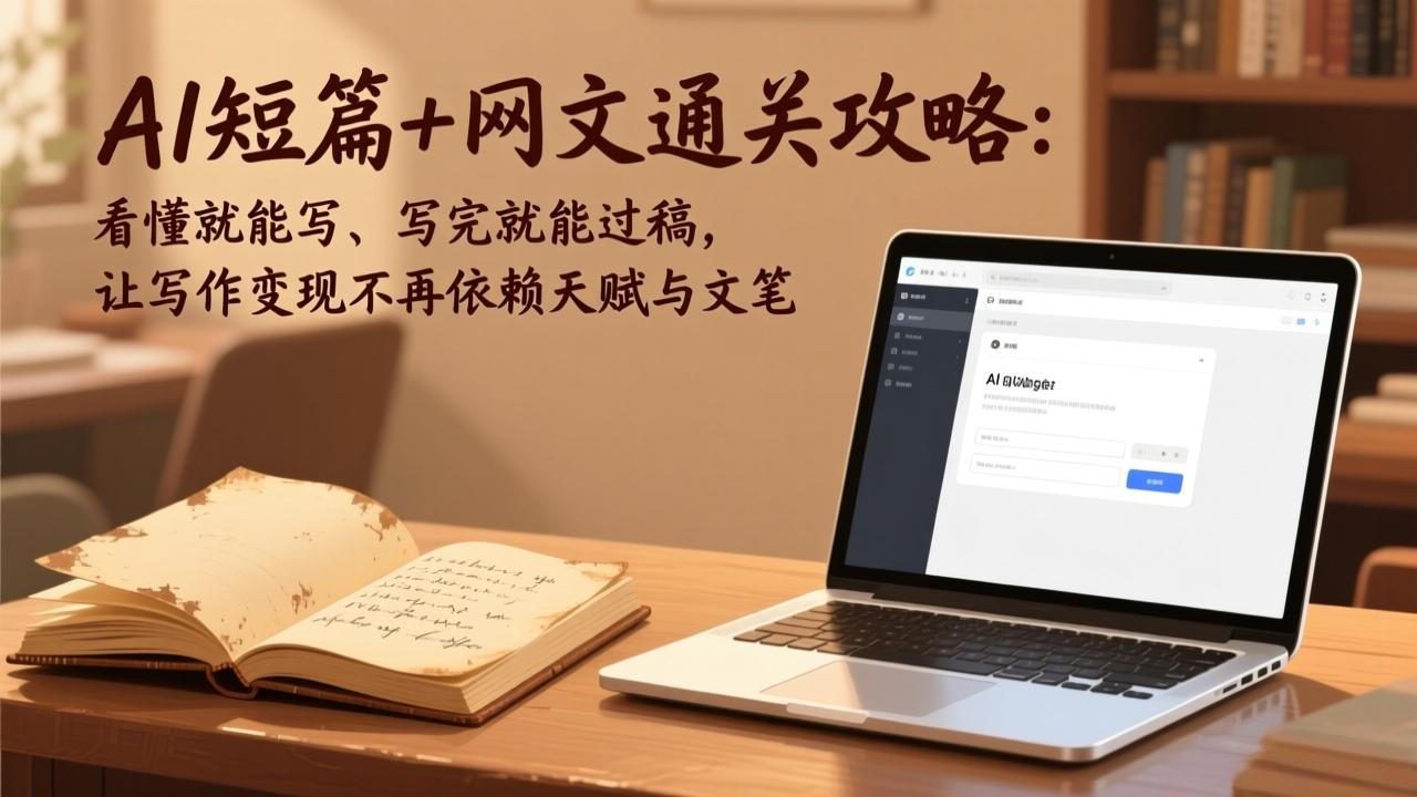 AI短篇+网文通关攻略-更新4月：看懂就能写、写完就能过稿，让写作变现不再依赖天赋与文笔-紫橙资源网