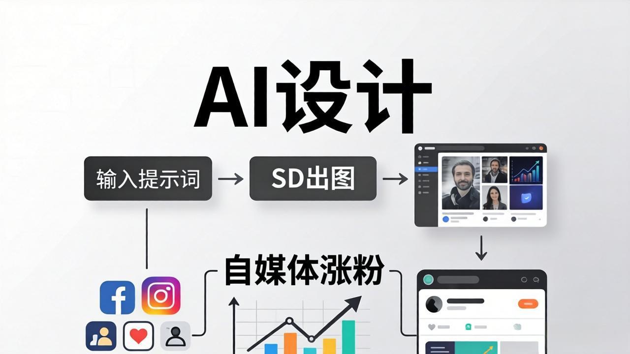 人人都是AI设计师：SD出图+自媒体涨粉一站教学，告别图文素材焦虑，AI设计让你轻松避开内卷-紫橙资源网