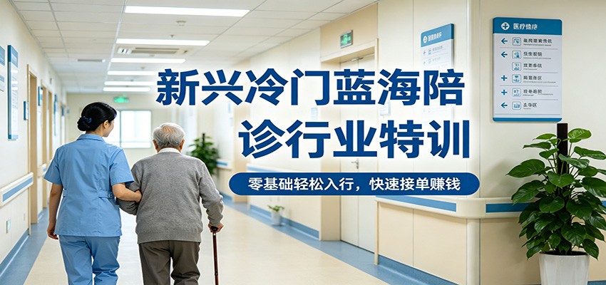 新兴冷门蓝海陪诊行业特训，零基础轻松入行，快速接单赚钱-紫橙资源网