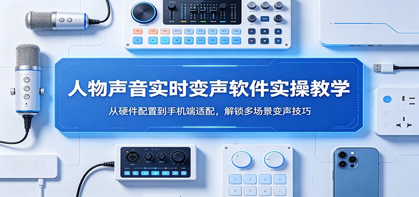 人物声音实时变声软件实操教学：从硬件配置到手机端适配，解锁多场景变声技巧-紫橙资源网