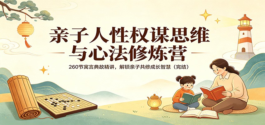 亲子人性权谋思维与心法修炼营：260节寓言典故精讲，解锁亲子共修成长智慧-紫橙资源网