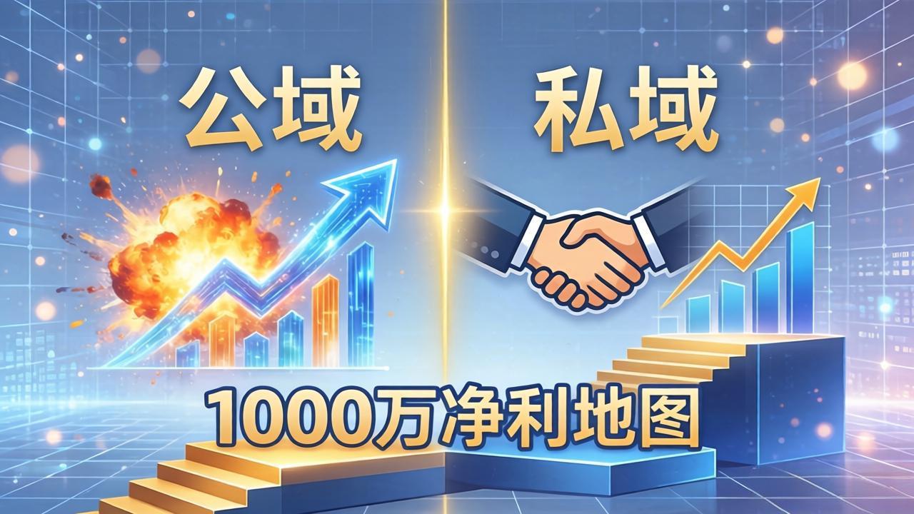 公域玩命出爆款，私域悄悄做成交：这套AI内训课，2026给你打通1000万净利的地图-紫橙资源网