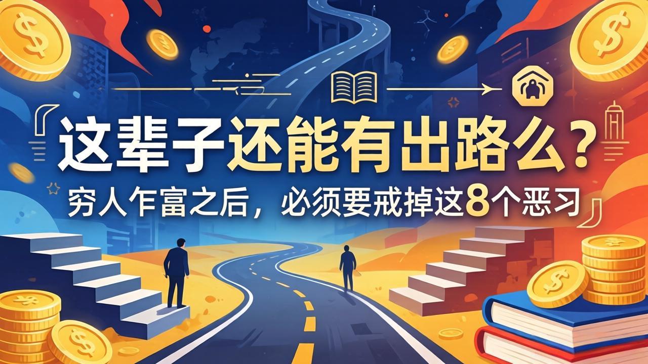 关于人生两篇付费文章【这辈子还能有出路么？】【穷人乍富之后，必须要戒掉这8个恶习】-紫橙资源网