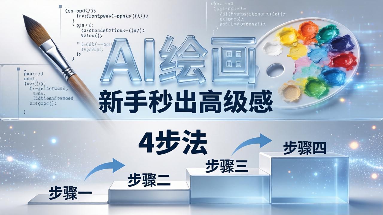 AI绘画入门别再硬磕了！即梦4步法：万能提示词公式+BRTR框架，新手秒出高级感-紫橙资源网