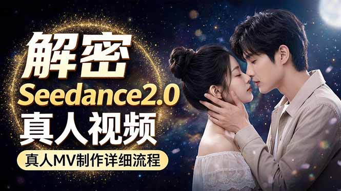 Seedance 2.0电影级真人 MV全流程拆解：提示词、运镜、粒子特效，手把手实操-紫橙资源网