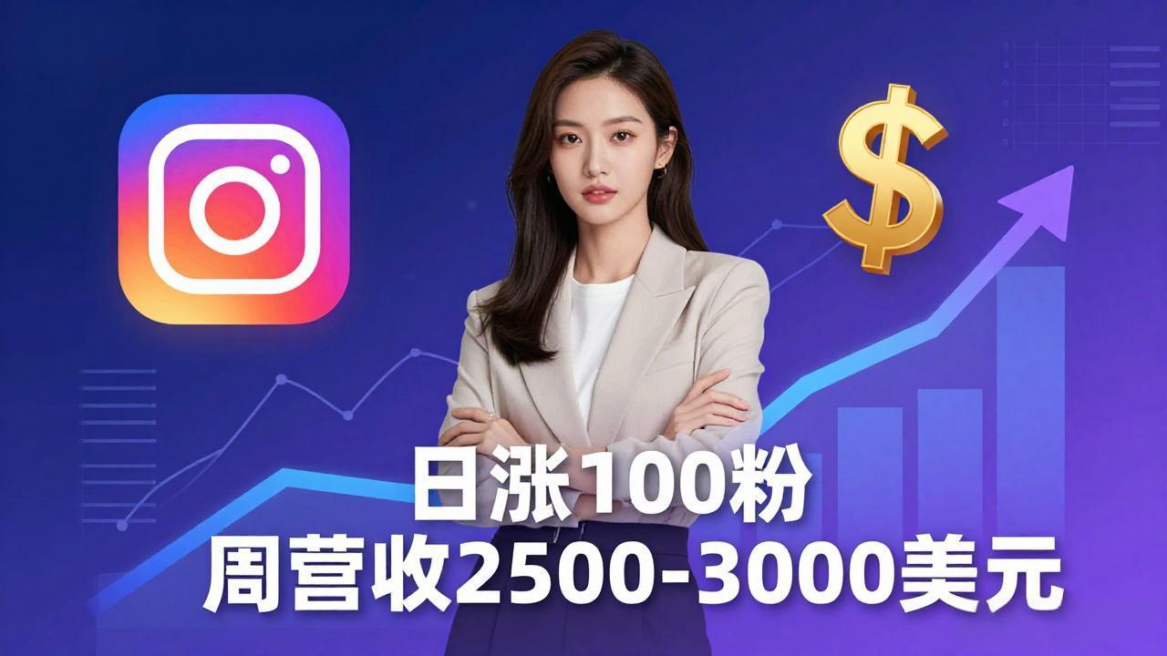 想做数字产品？Sheri亲授：日涨100粉、每周2500至3000美元的营收，Instagram躺着赚-紫橙资源网