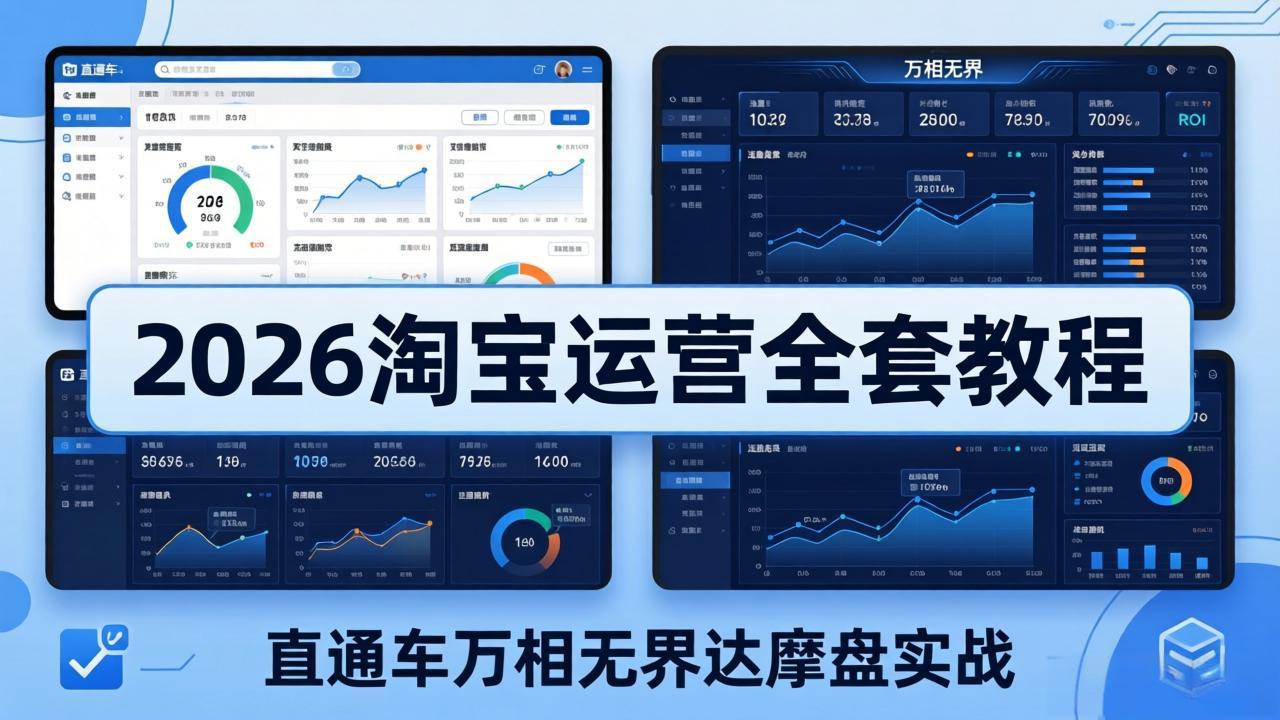 2026淘宝运营全套教程(更新5月3日)，直通车万相无界达摩盘实战，从基础到进阶提升流量转化-紫橙资源网