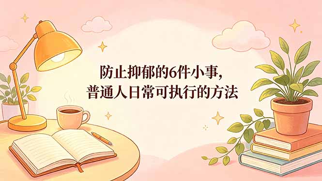 付费文章:防止抑郁的6件小事,普通人日常可执行的方法-紫橙资源网