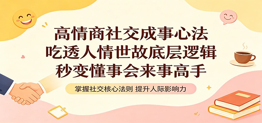 高情商社交成事心法：吃透人情世故底层逻辑，秒变懂事会来事高手-紫橙资源网