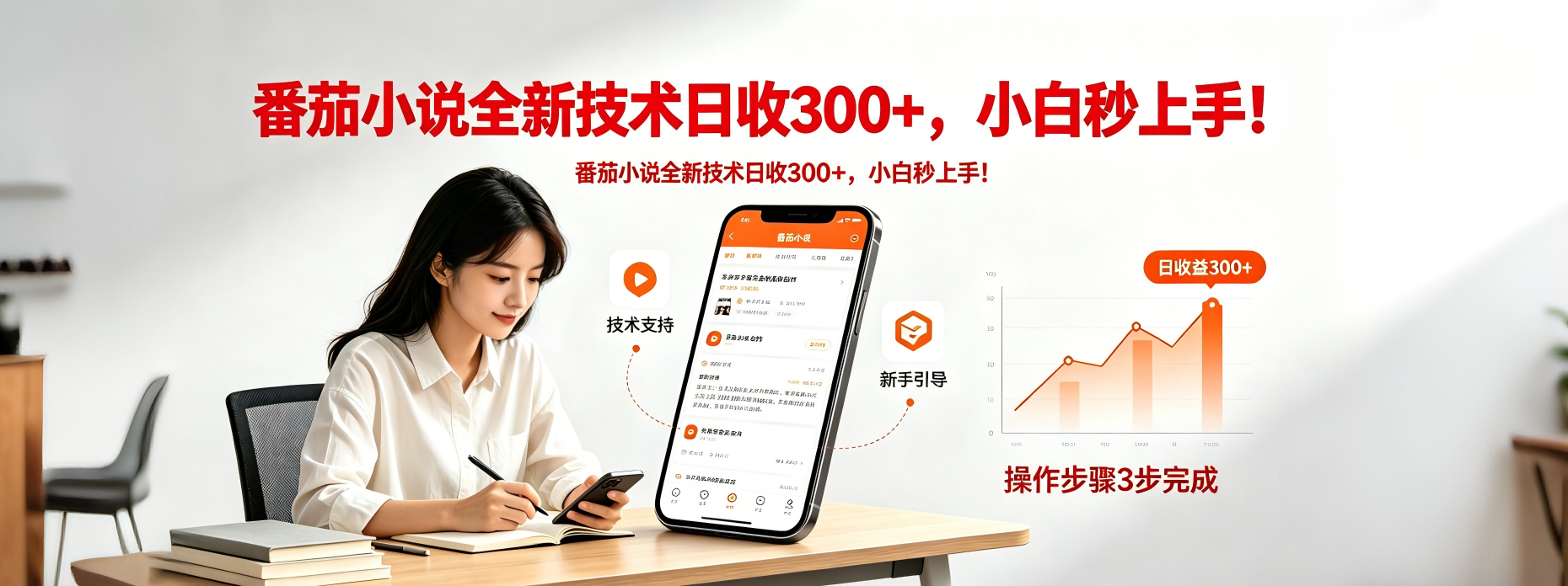 番茄小说全新技术全新玩法！无脑日收300+-紫橙资源网