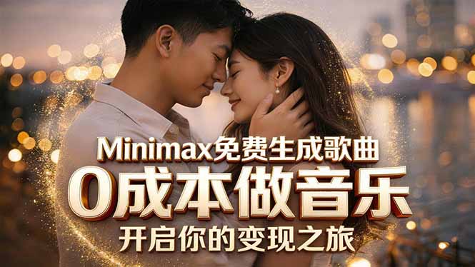 Minimax免费生成歌曲实测！0成本做音乐，说唱流行Lofi一键生成-紫橙资源网
