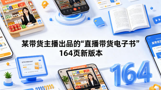 某带货主播出品的《直播带货电子书》164页新版本-紫橙资源网