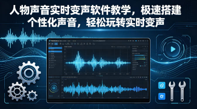 人物声音实时变声软件教学，极速搭建个性化声音，轻松玩转实时变声-紫橙资源网