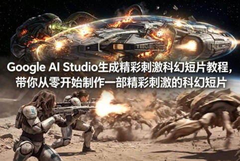 Google AI Studio生成精彩刺激科幻短片教程,带你从零开始制作一部精彩刺激的科幻短片【双语字幕】-紫橙资源网