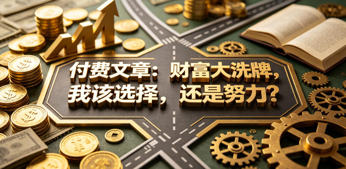 付费文章:财富大洗牌,我该选择,还是努力?-紫橙资源网