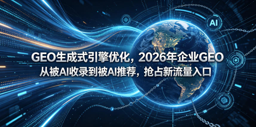 GEO生成式引擎优化，2026年企业GEO从被AI收录到被AI推荐，抢占新流量入口-紫橙资源网