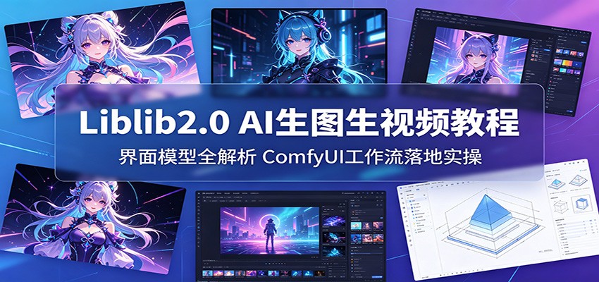 Liblib2.0 AI生图生视频教程：界面模型全解析，ComfyUI工作流落地实操-紫橙资源网