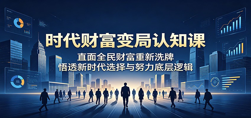 时代财富变局认知课:直面全民财富重新洗牌,悟透新时代选择与努力底层逻辑-紫橙资源网