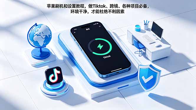 苹果刷机和设置教程,做Tiktok、跨境、各种项目必备,环境干净,才能杜绝不利因素-紫橙资源网
