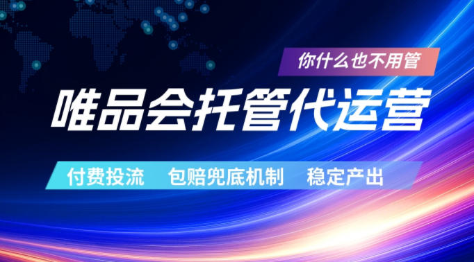 唯品会托管代运营,付费投流玩法,包赔兜底机制,稳定产出-紫橙资源网