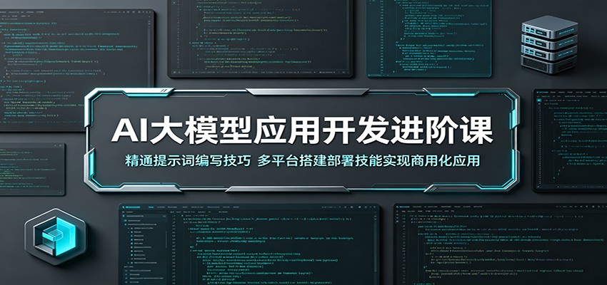 AI大模型应用开发进阶课:精通提示词编写技巧,多平台搭建部署技能实现商用化应用-紫橙资源网