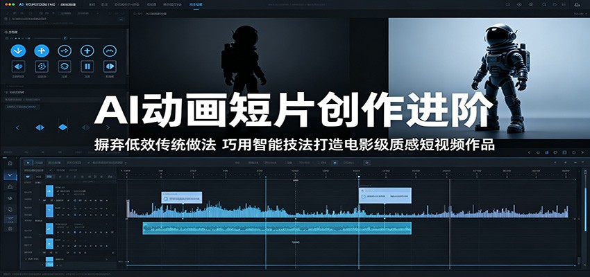 AI动画短片创作进阶:摒弃低效传统做法,巧用智能技法打造电影级质感短视频作品-紫橙资源网